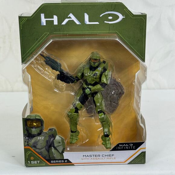 HALO Infinite Series 2 Master Chief with Assault Rifle 4.5 inch Action Figure - Picture 2 of 7
